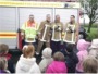 Leek's fire-crew on Trinity Court's car park