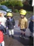 Junior members of Leek fire station's crew