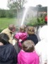Watering the garden (with a little assistance)!