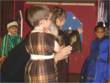 Mary, Joseph and a flock of Shepherds