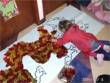 Making our nursery school's Chinese Dragon