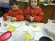 Clay models of dinosaurs in progress