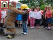 A fire engine visited Moorland Nursery School