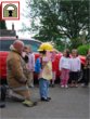 A fire engine visited Moorland Nursery School