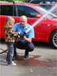 A fire engine visited Moorland Nursery School
