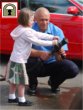 A fire engine visited Moorland Nursery School