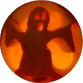 Our ghostly pumpkin